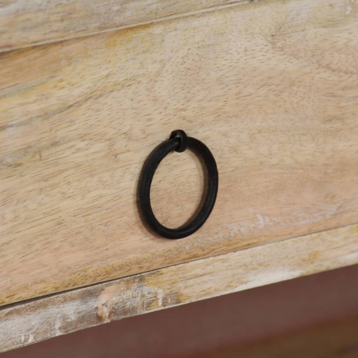 vidaXL Sekretarzyk z litego drewna mango i stali, 110 x 50 x 96 cm