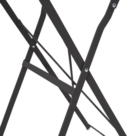 vidaXL Składany stół bistro Antracytowy Ø50x71 cm Stal proszkowana