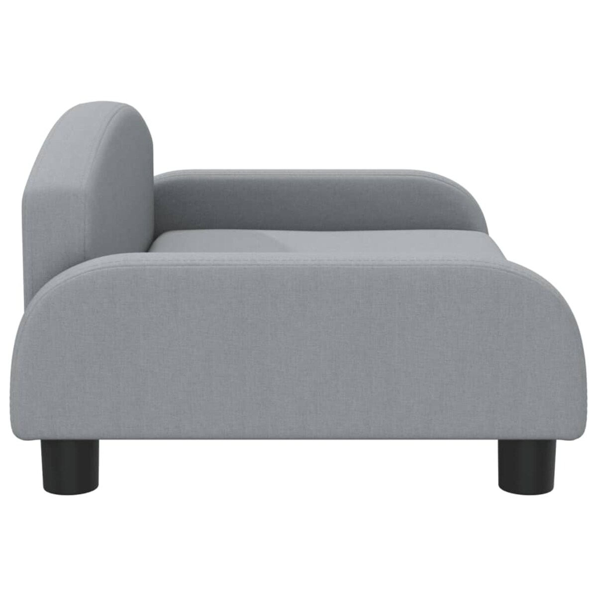 vidaXL Sofa dla dzieci, jasnoszara, 70x45x30 cm, obita tkaniną