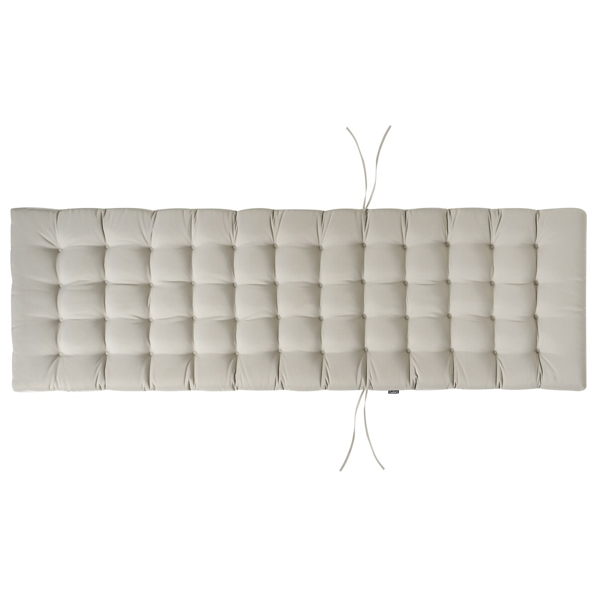 Poduszka na leżak ogrodowy CESANA PREMIUM 192 x 56 cm Beżowoszary