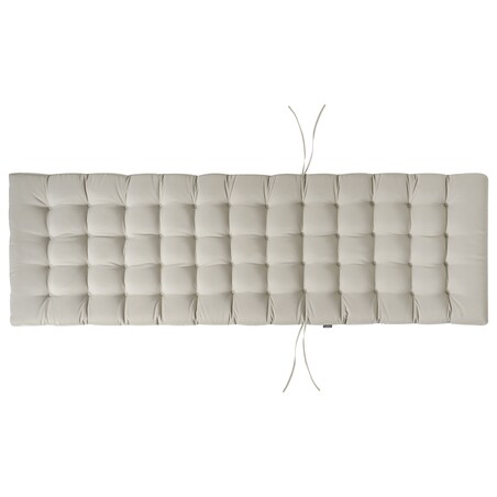 Poduszka na leżak ogrodowy CESANA PREMIUM 192 x 56 cm Beżowoszary