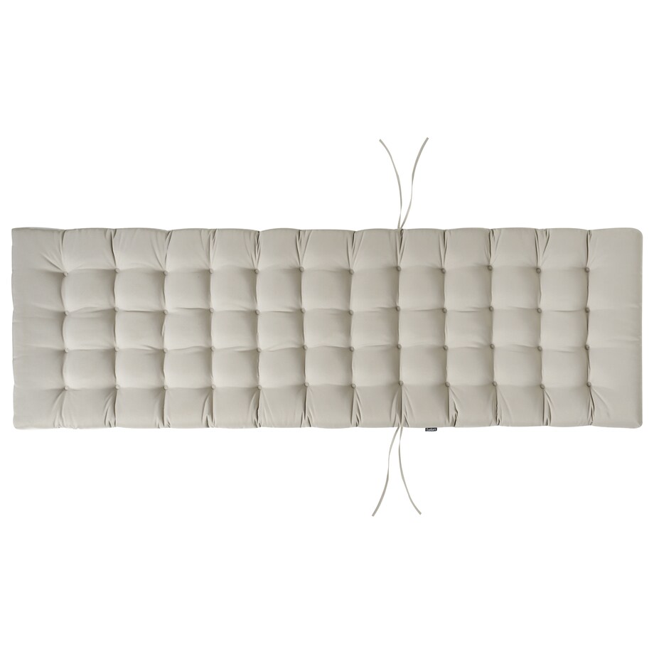 Poduszka na leżak ogrodowy CESANA PREMIUM 192 x 56 cm Beżowoszary