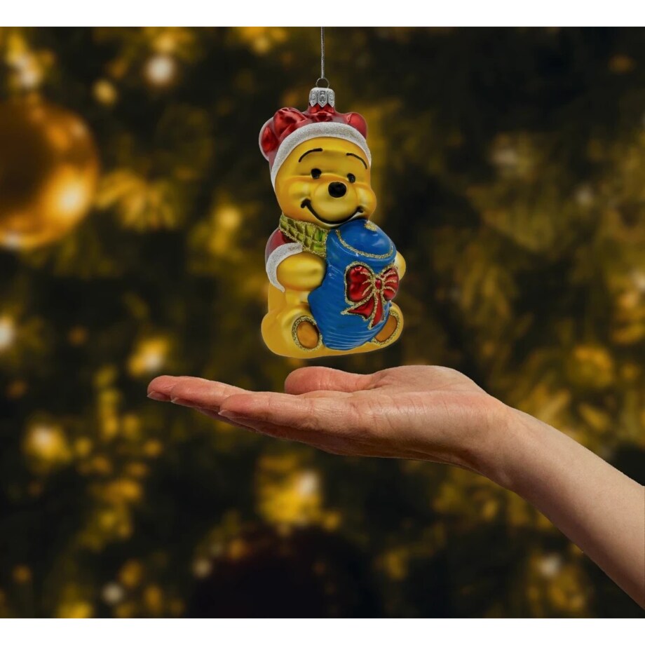 Bombka choinkowa: Niedźwiadek z garnkiem miodu