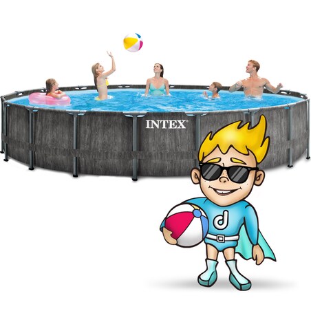Basen stelażowy z pompą 18w1 549x122cm Intex 26744