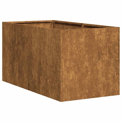 vidaXL Doniczka Rusty 40x80x40 cm Stal nierdzewna