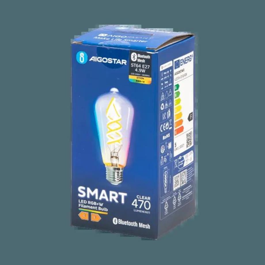 inteligentna żarówka bluetooth mesh st64 4.9w rgbw