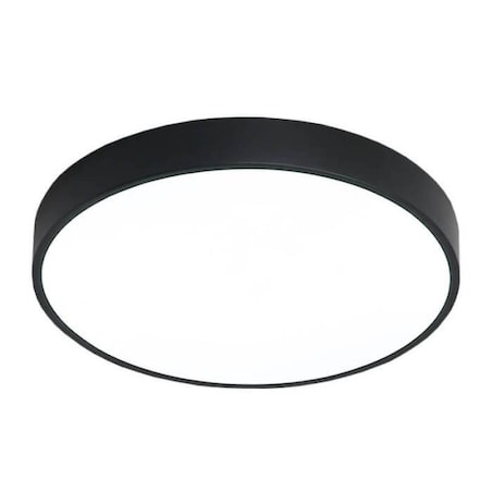 Plafoniera LAMPA sufitowa MODERN MD1001-30-HW Abigali metalowa OPRAWA plafon LED 20W 3000K okrągły czarny