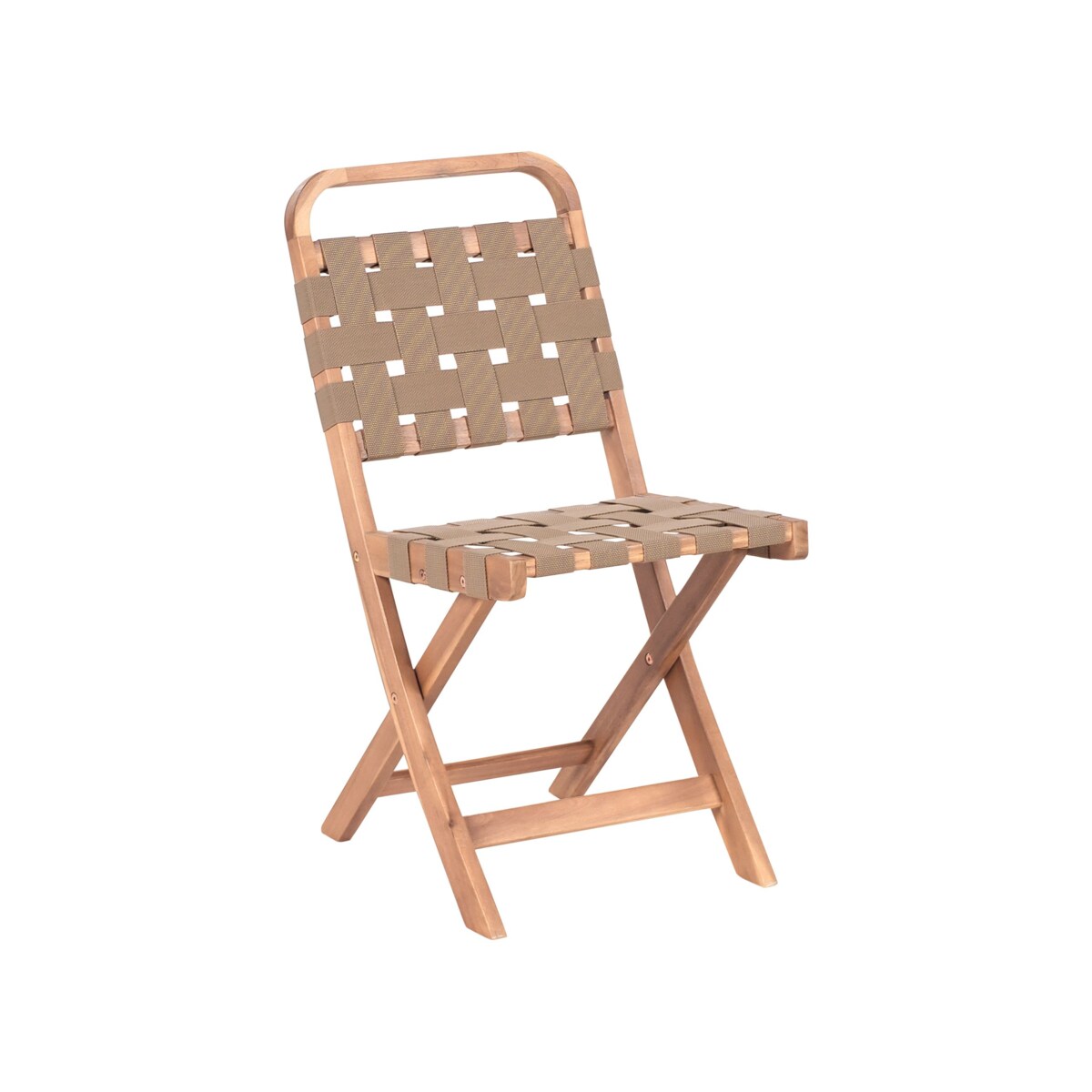 Zestaw mebli balkonowych Składane CALCIANO Certyfikowane drewno akacjowe Brązowy