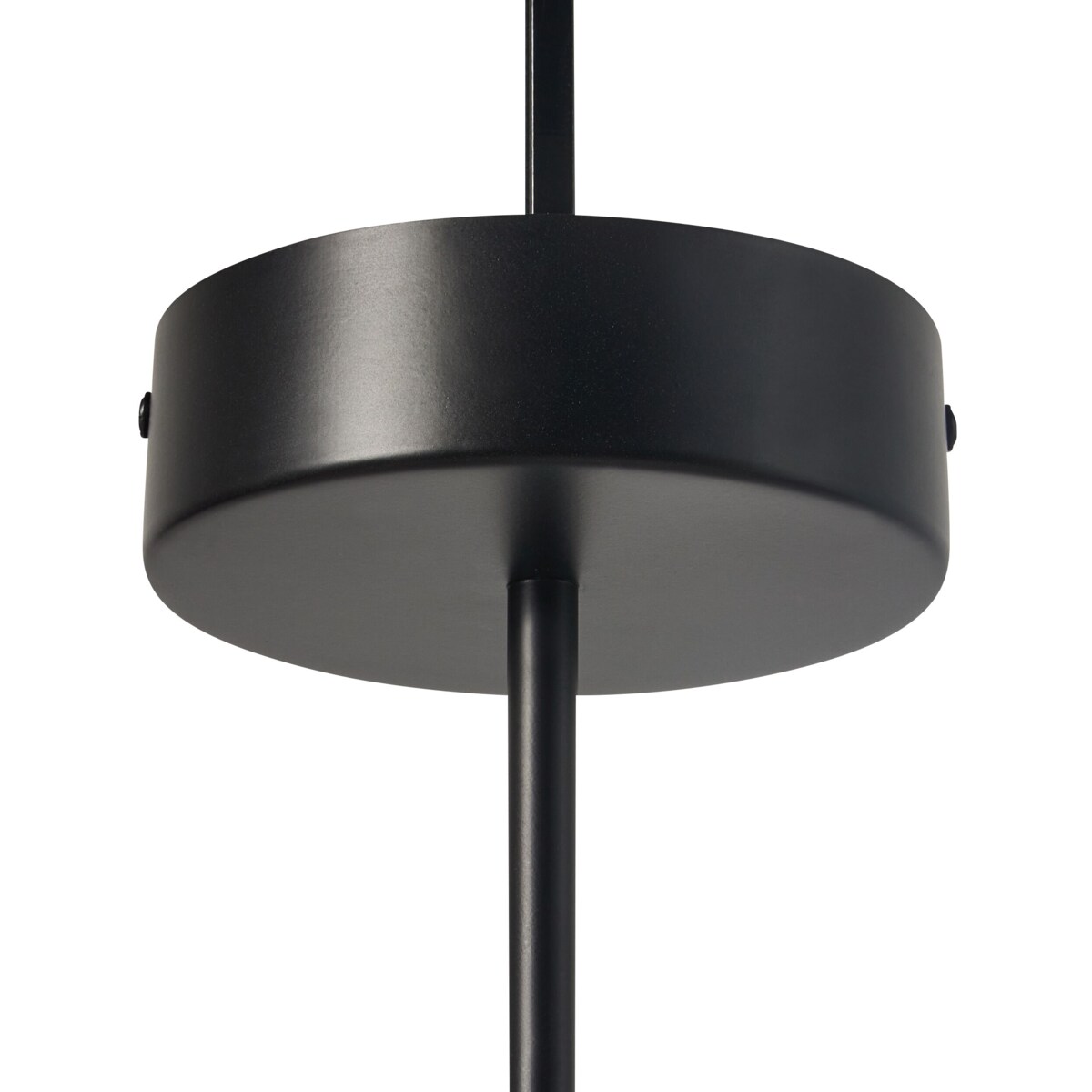 Lampa wisząca LED metalowa z pilotem czarna AFRAM