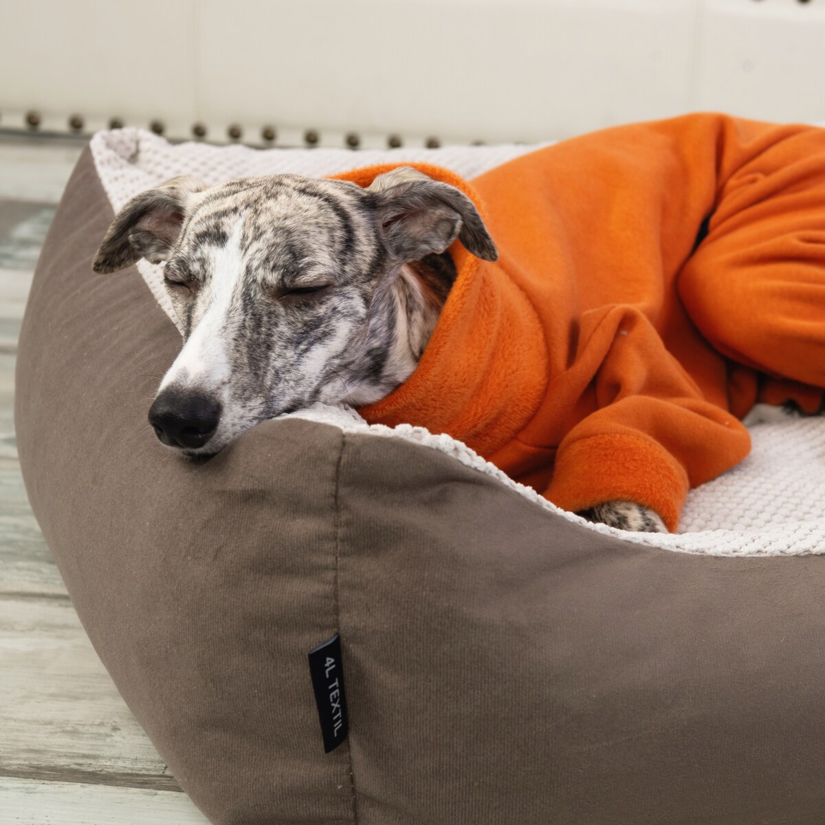 Przytulne legowisko dla psa TEO, 100x80 cm, Brąz/Beż