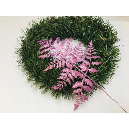 LIŚĆ SZTUCZNY brokatowy fiolet GAŁĄZKA do dekorowania wianka stroika święta