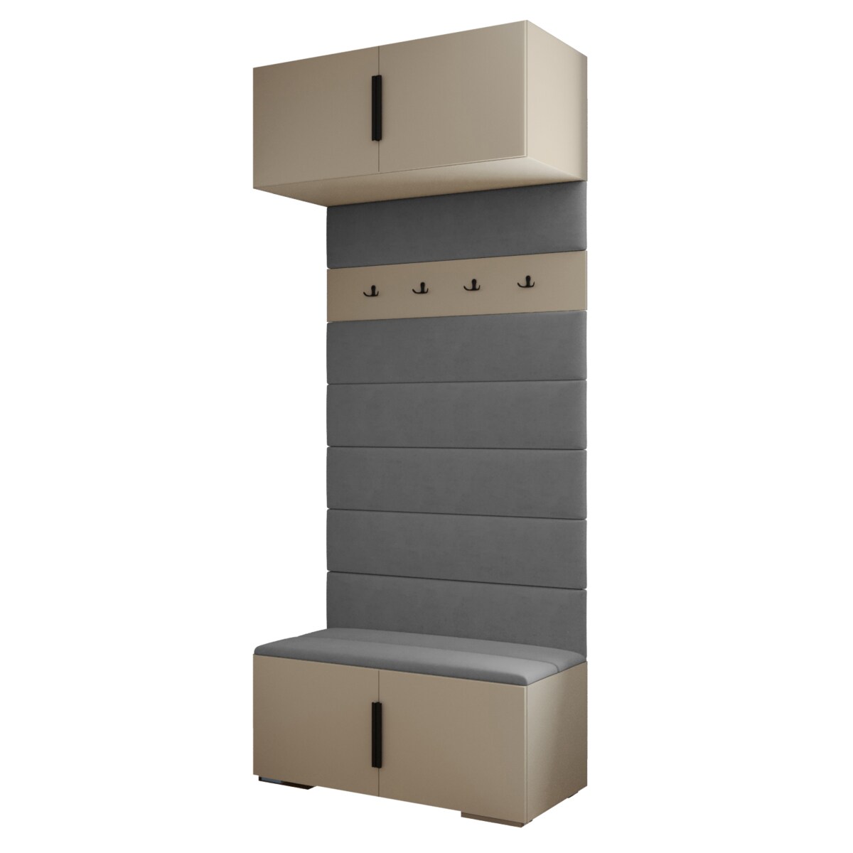 Garderoba do przedpokoju INOVA 1 kaszmir+czarny+manila16