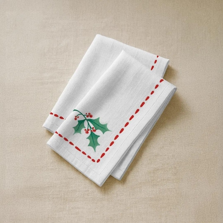 Serwetki świąteczne - Minimalistyczna jemioła (2szt.)
