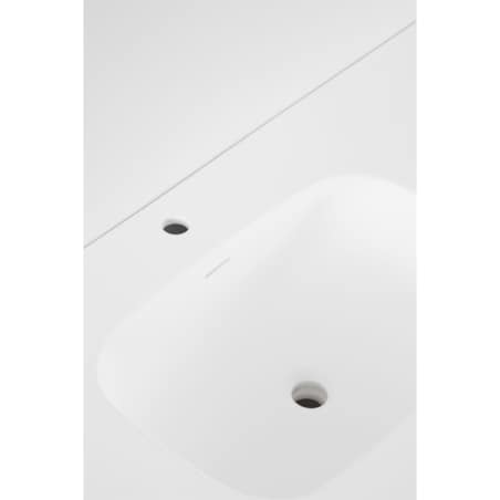 Drewniana komoda łazienkowa ze zintegrowaną umywalką Solea