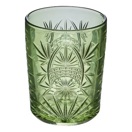Komplet 4 szklanek, 350 ml, Ayla, odcienie zieleni/niebieskiego