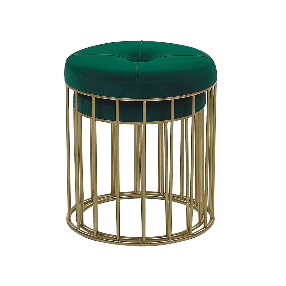 Zestaw 2 stołków ciemnozielony LUBBOCK