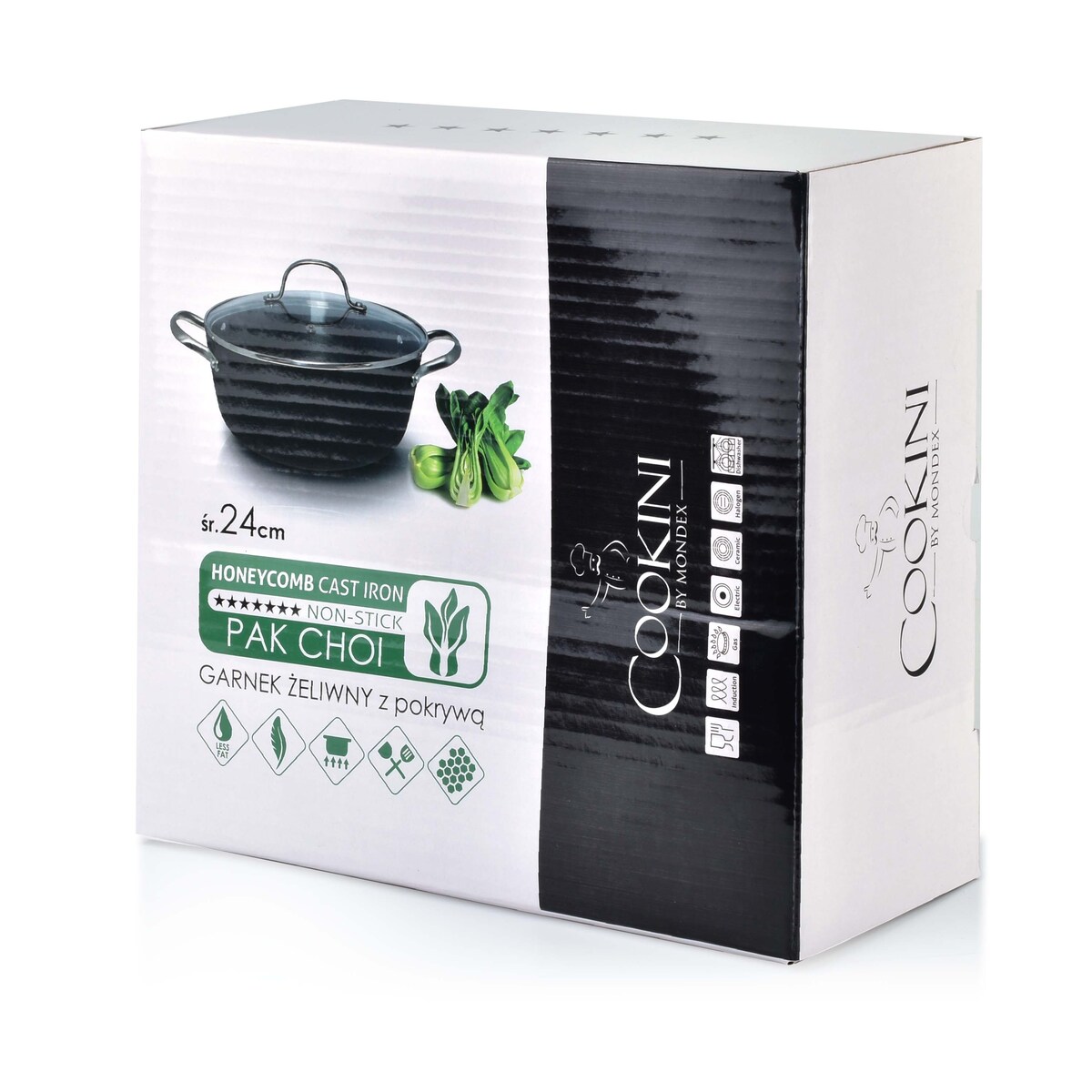 PAK CHOI Garnek 3,7l z pokrywą 24cm COOKINI