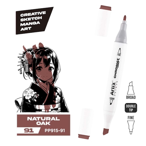 dwustronny marker kreatywny artix pp915-91 natural oak