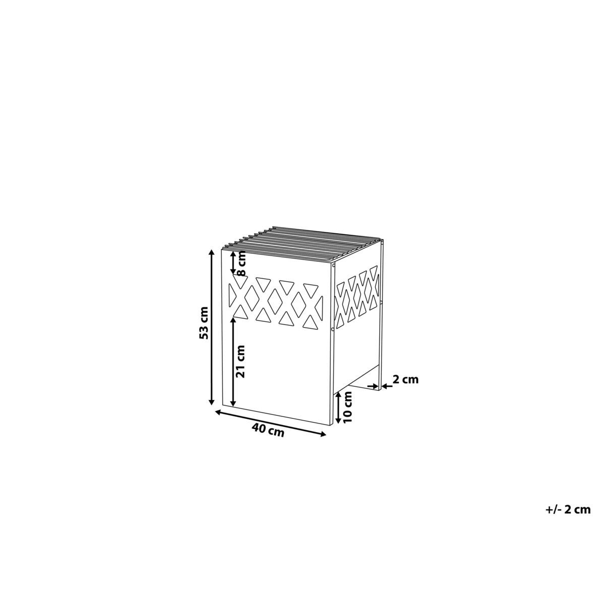 Palenisko ogrodowe z grillem stalowe czarne SHIGA