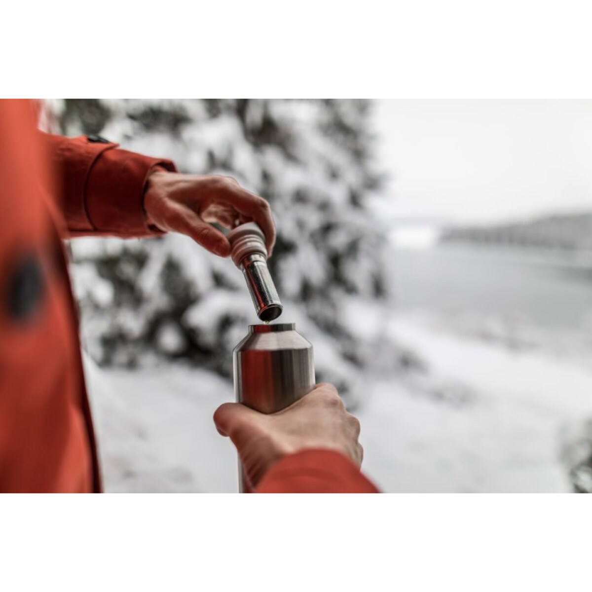 Butelka termiczna srebrna Steel, 500 ml, Monbento