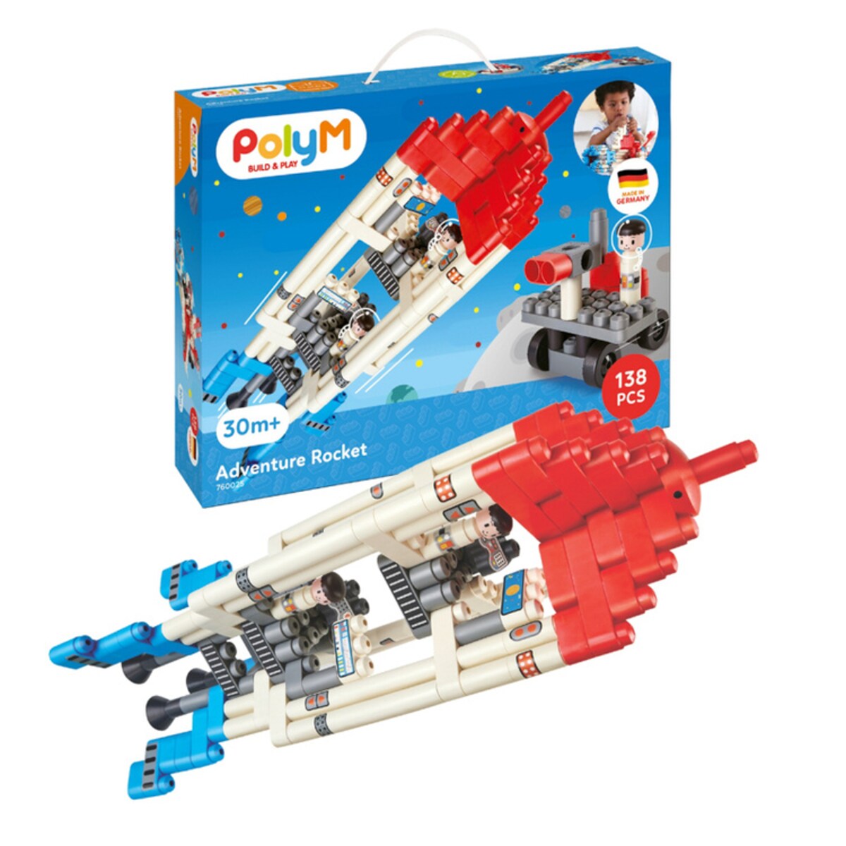 Miękkie Klocki Konstrukcyjne Rakieta 138 el. 2+ PolyM