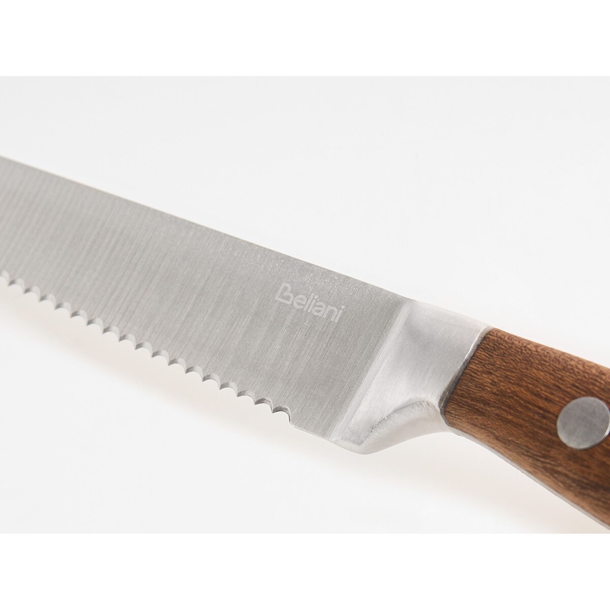 Zestaw 6 noży do steków NAGANO Brązowy