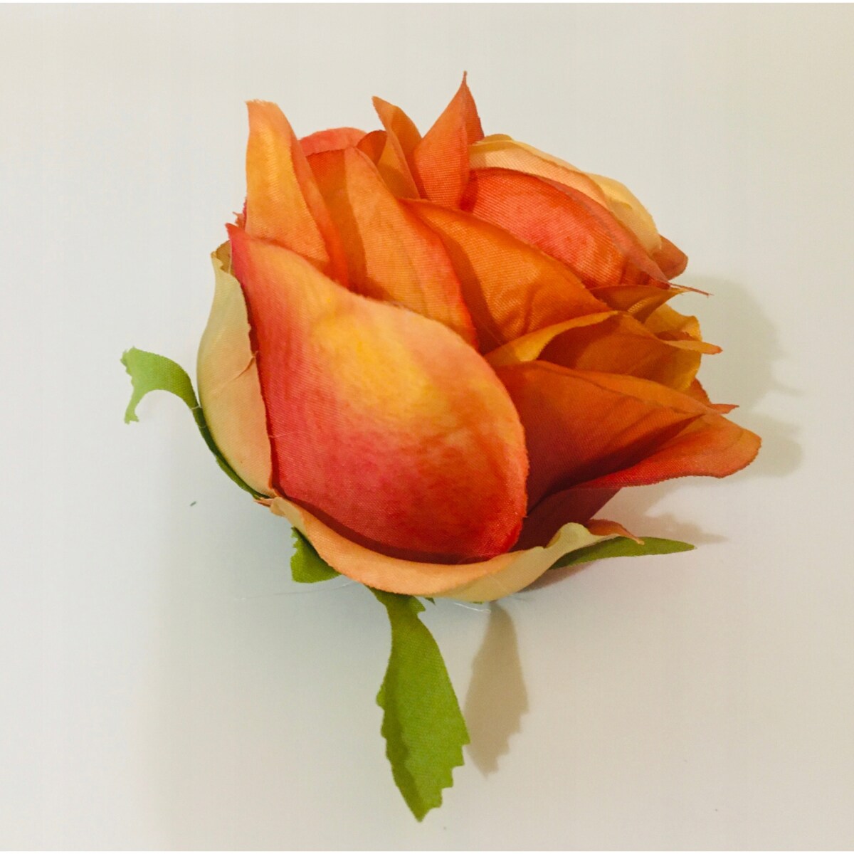 Róża sztuczna wyrobowa do wiązanek główka pąk sztuczne kwiaty duża 6szt