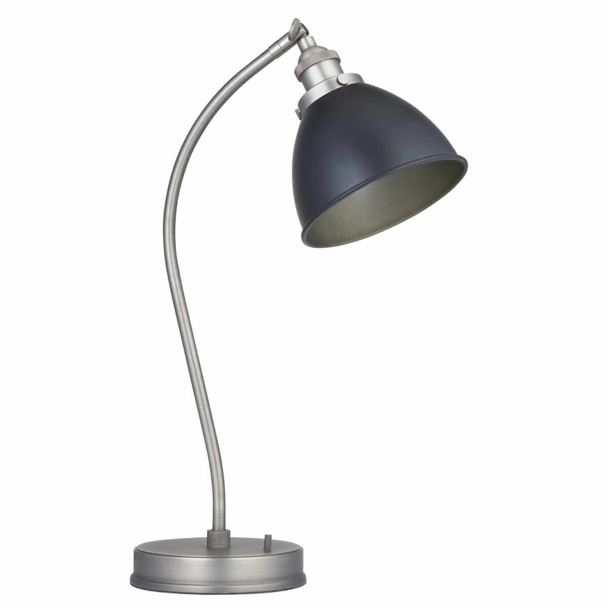 Gabinetowa lampa stołowa Franklin 98752 Endon retro cyna czarna