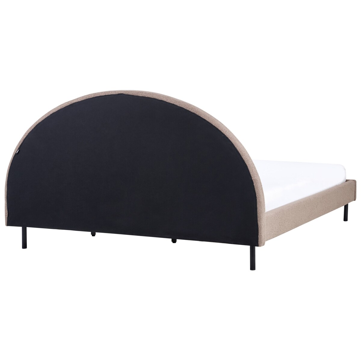 Łóżko Boucle MARGUT 180 x 200 cm Beżowoszary