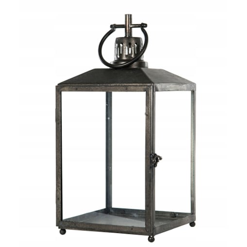 LAMPION LOFT stare srebro wys. 46cm