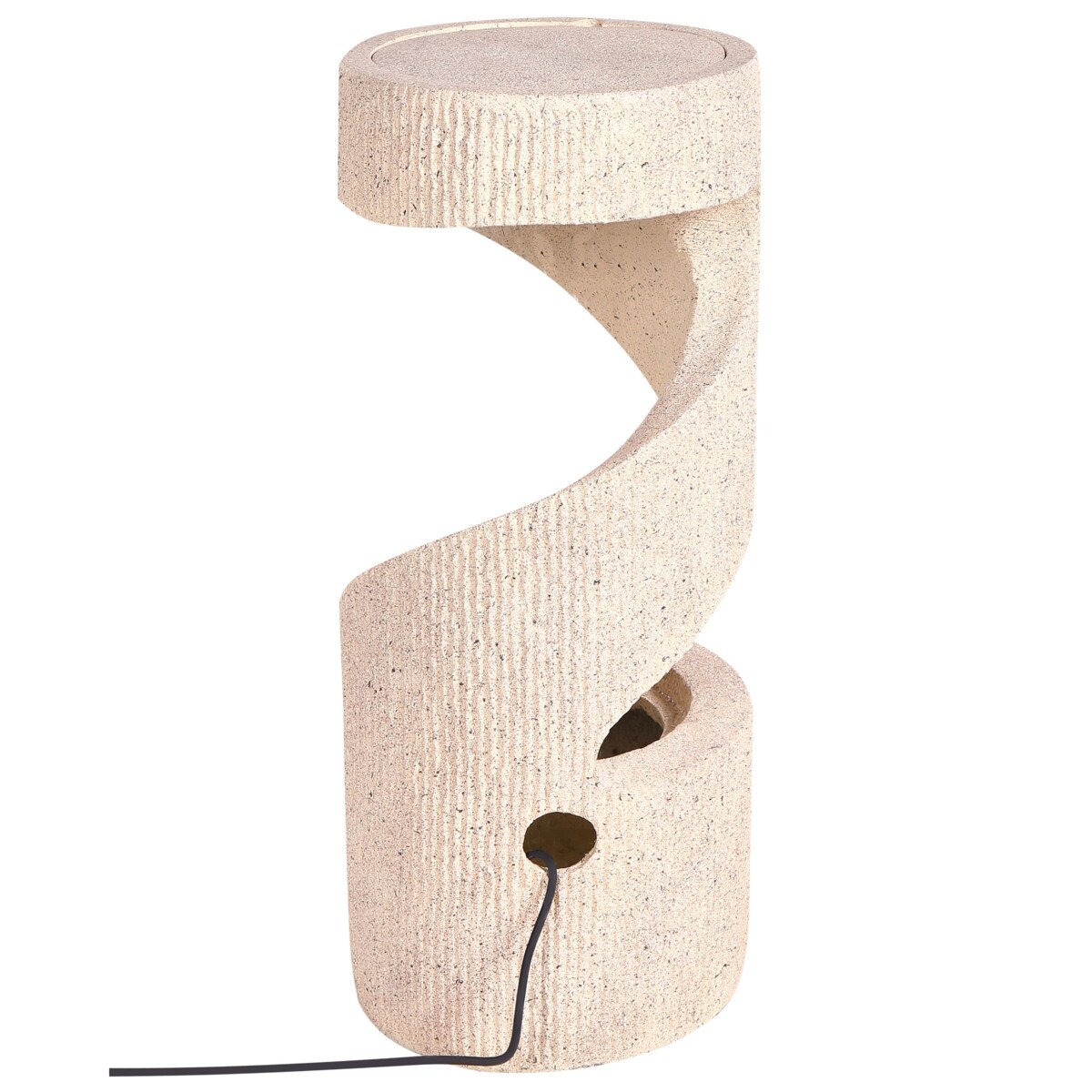 Fontanna ogrodowa z LED beżowa WINX