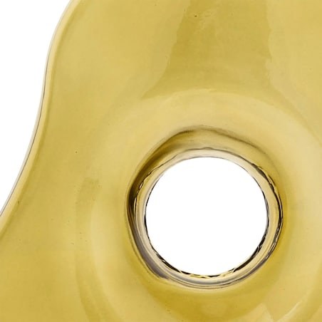 Wazon szklany zielono-żółty Kaki 25 cm