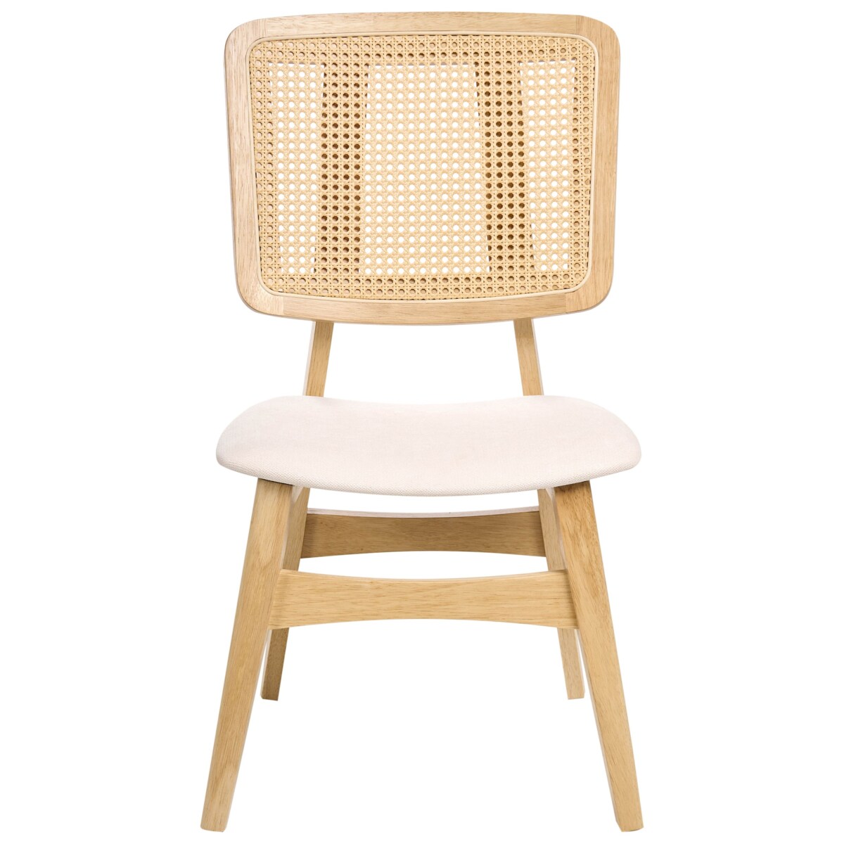 Zestaw 2 krzeseł do jadalni ALCOVA Drewno Jasnobrązowy