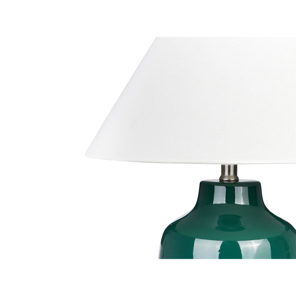 Lampa stołowa ceramiczna zielona CARETA