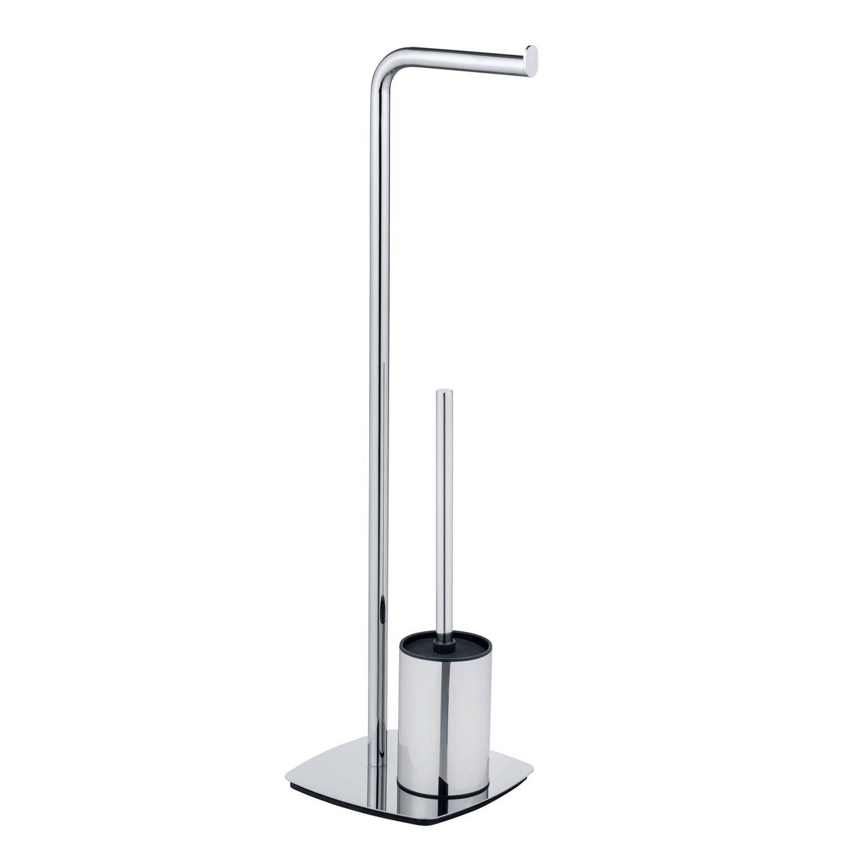 Szczotka do WC z uchwytem na papier toaletowy, chromowana, IRIA, WENKO