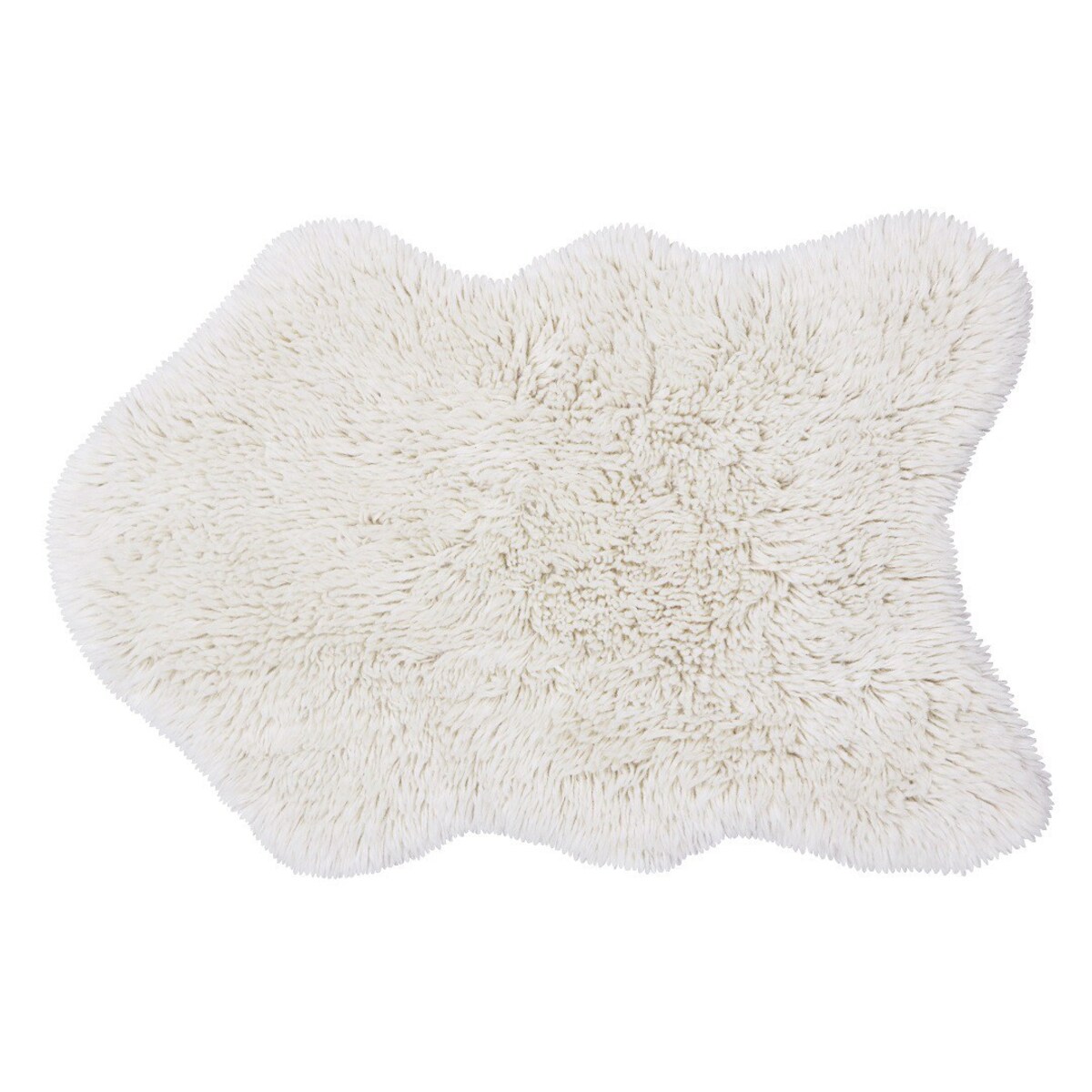 Dywan wełniany Woolly White 75x110 cm Lorena Canals