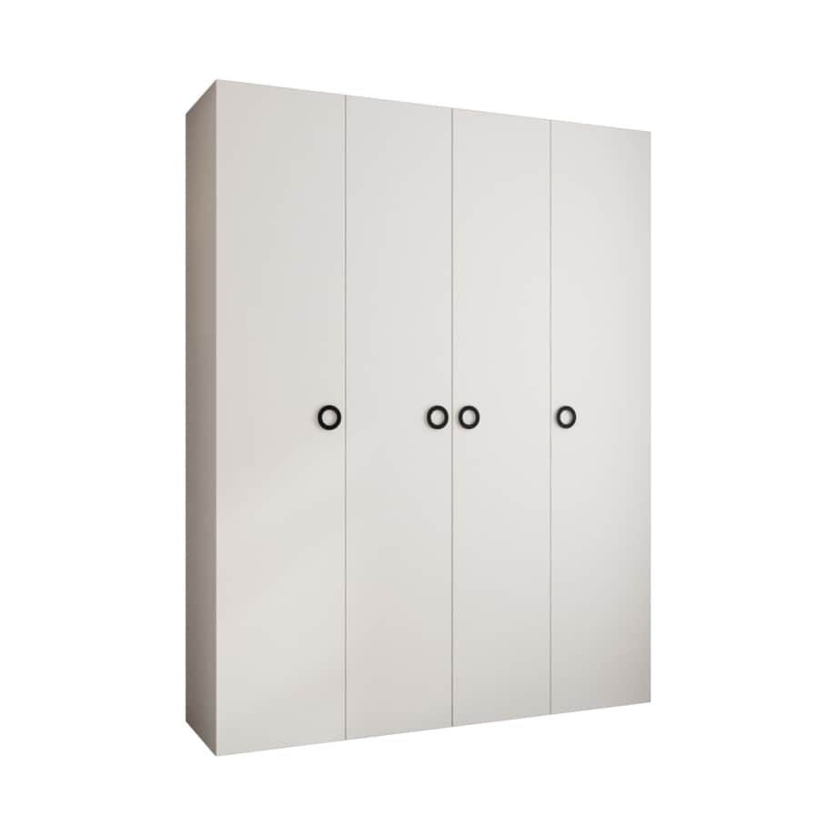 Szafa czterodrzwiowa Como 1 190 gł.40 biały+czarny