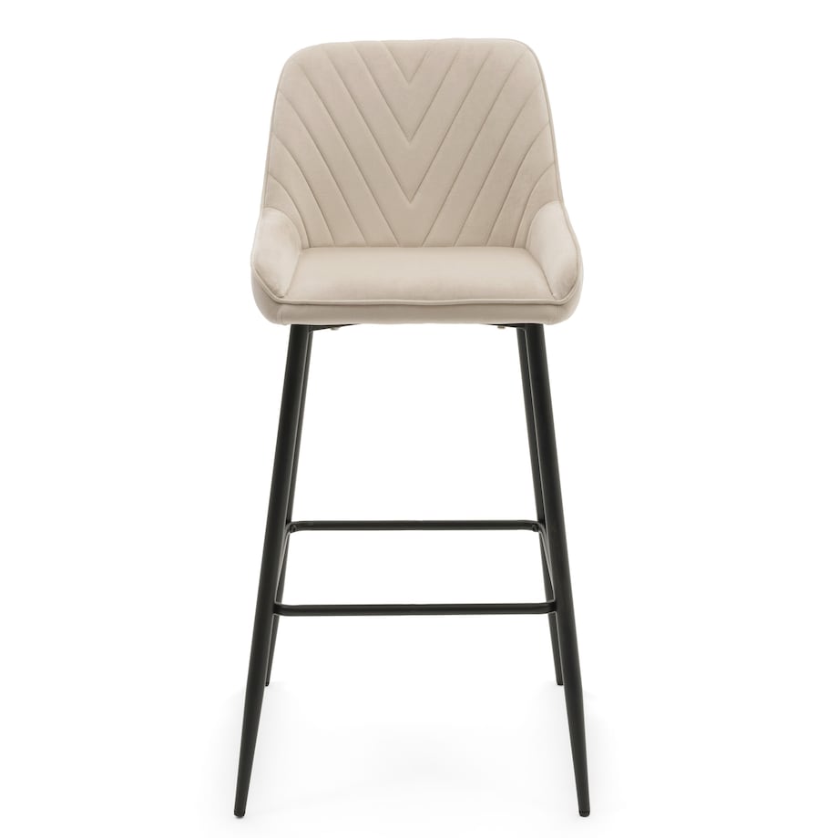 Hoker tapicerowany welurowy do salonu jadalni barowy glamour VASTO