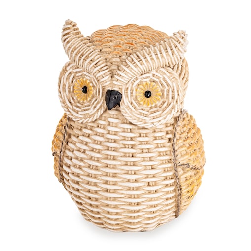 Dekoracja - sówka 16,5x12x11 cm OWL brązowa