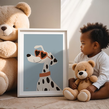 plakat stylowy dalmatyńczyk 70x100