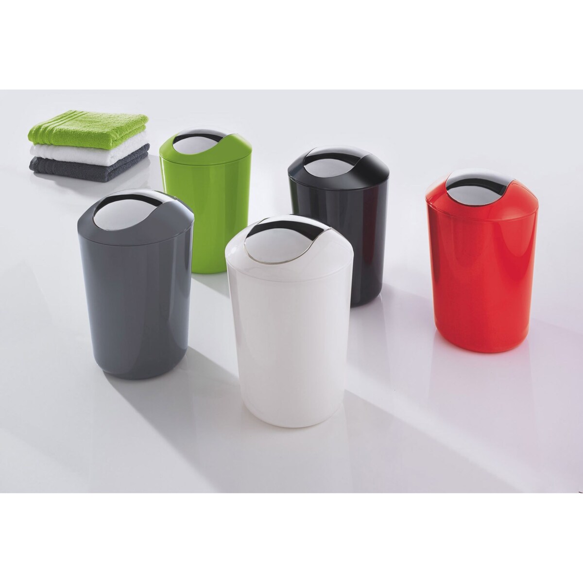 Kleine Wolke Glossy Kosz łazienkowy beżowy 5 litrów