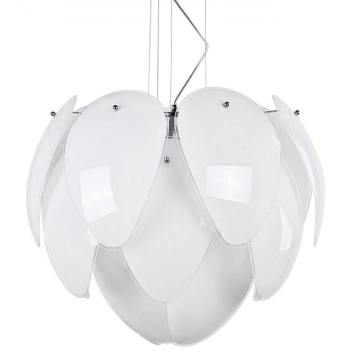 Nowoczesna lampa wisząca Antires szklane płatki do salonu