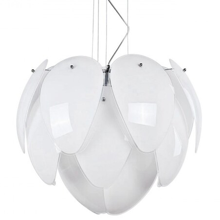 Nowoczesna lampa wisząca Antires szklane płatki do salonu