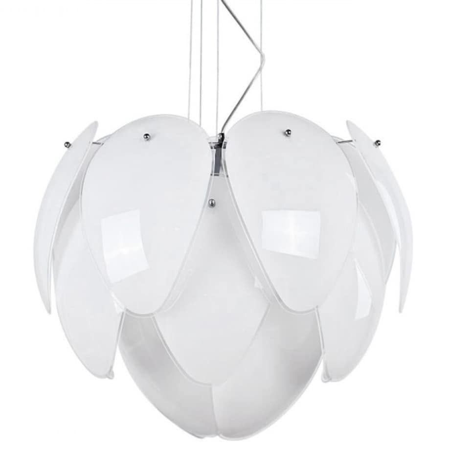 Nowoczesna lampa wisząca Antires szklane płatki do salonu