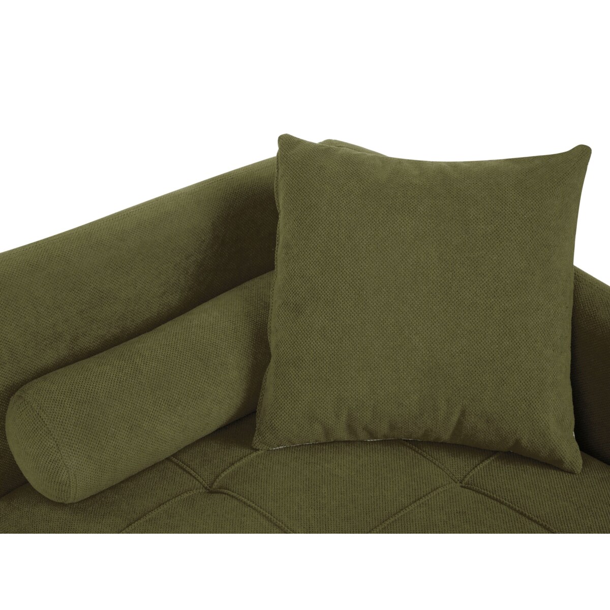 Szezlong lewostronny zielony GONESSE