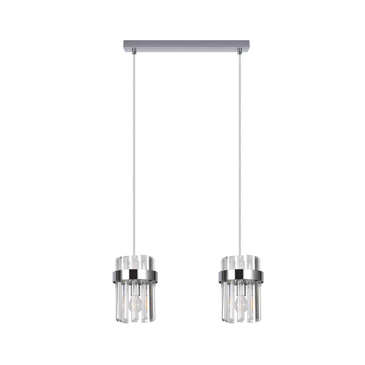 Lampa sufitowa wisząca Light Prestige Vetro chrom 2 x E14 1 szt.
