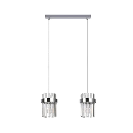 Lampa sufitowa wisząca Light Prestige Vetro chrom 2 x E14 1 szt.