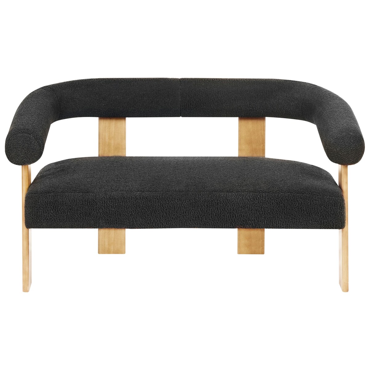 Sofa ILBRO Boucle Czarny dla 2 osób