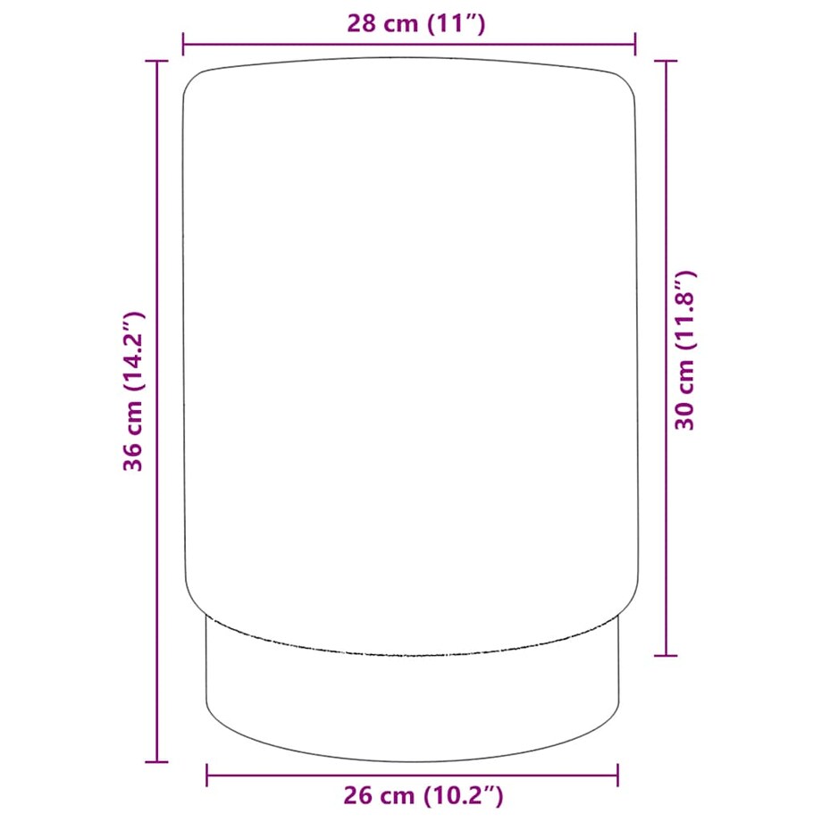 vidaXL Stołek, niebiesko-złoty, aksamit 28 x 36 cm