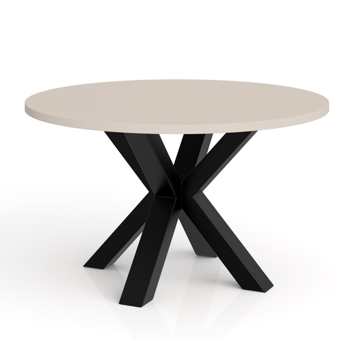 Stolik kawowy NEO okrągły 75 cm, metalowa podstawa- kaszmir